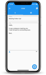 Folocard Offline Free Business Card Scanner Email Template Follow Up iPhone iOS iPhoneX