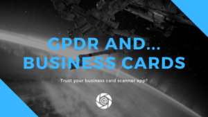 free business card scanner app privacy consent gdpr ccpa violation 3rd party